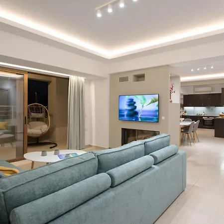 Overview Chania With Sea View And Amazing Sunset Apartment