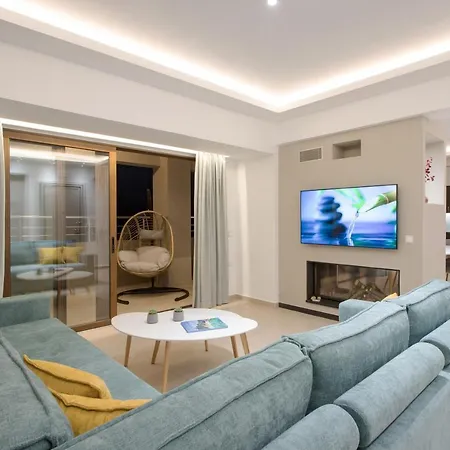 Overview Chania With Sea View And Amazing Sunset Apartamento