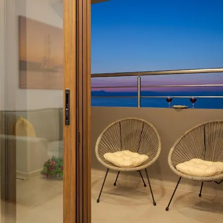 Overview Chania With Sea View And Amazing Sunset Appartement La Canée