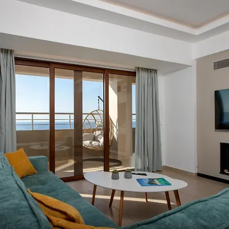 Overview Chania With Sea View And Amazing Sunset Appartement La Canée